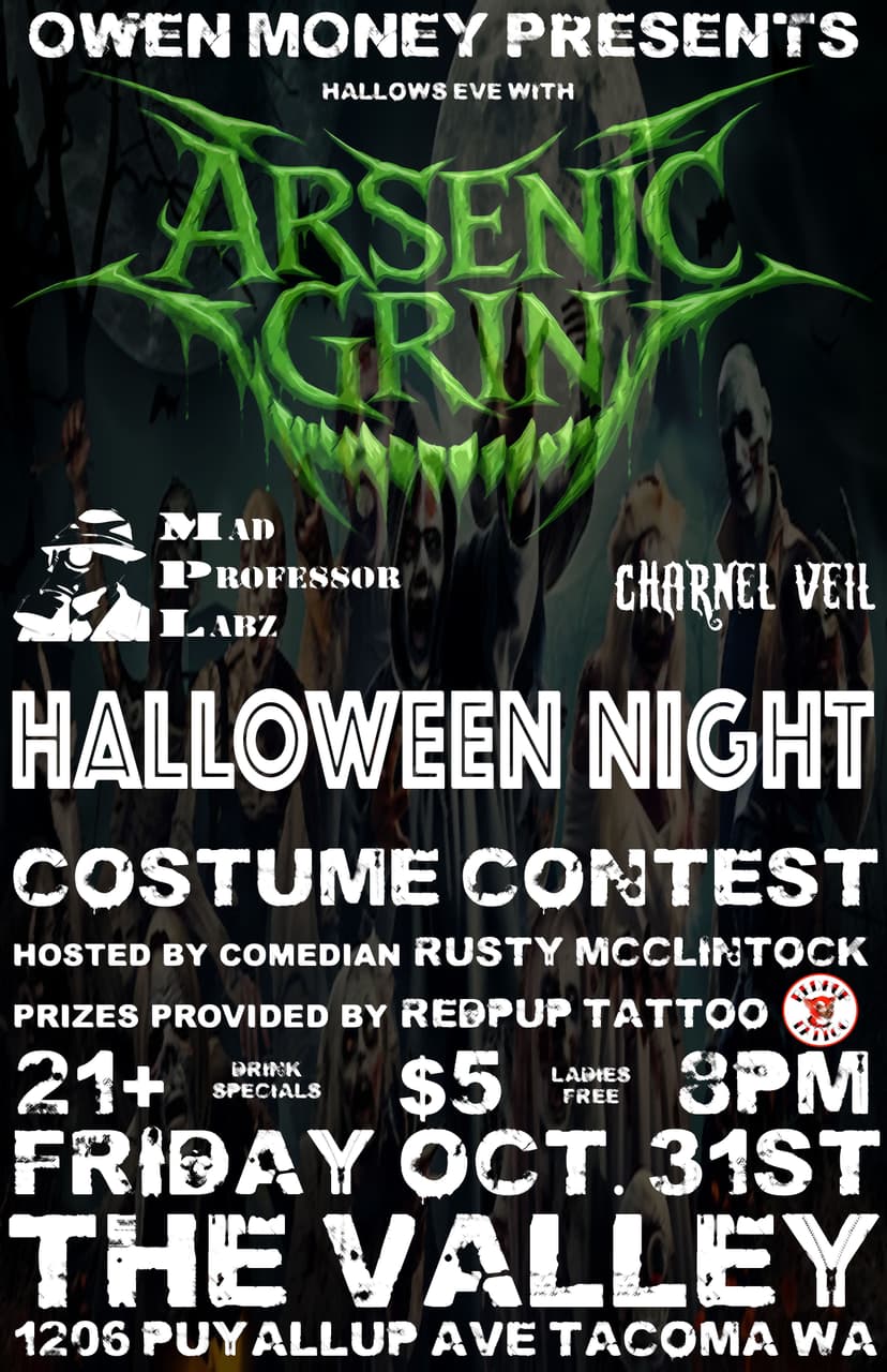The Valley show flyer