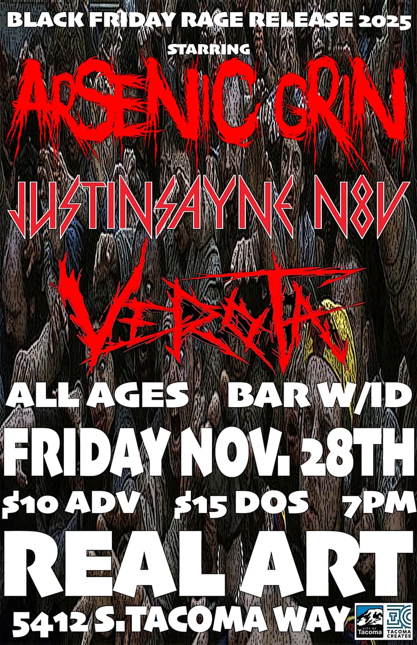 Real Art Tacoma show flyer