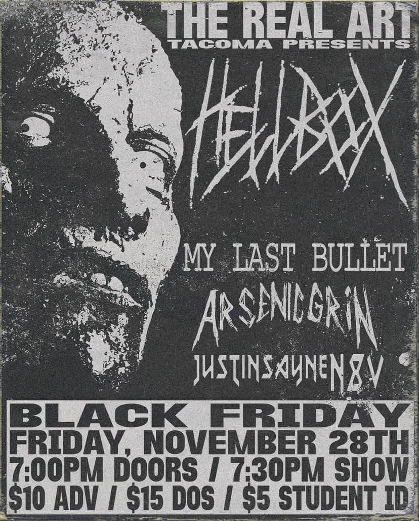 Real Art Tacoma show flyer